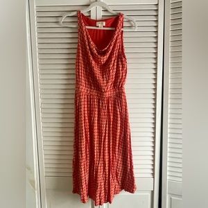 Maeve orange swing dress